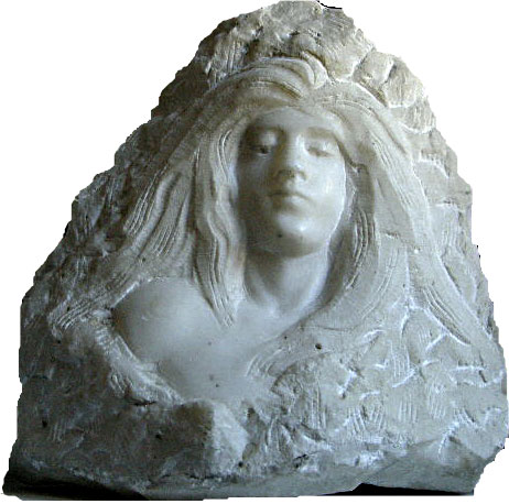 buste de femme en marbre