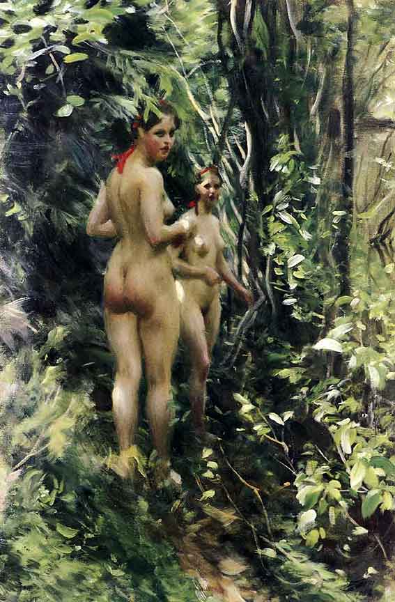 par monts et par vaux peinture de A. Zorn