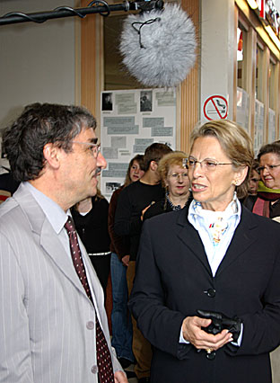 une visite officielle au lycée Roosevelt visite officielle au lycée Roosevelt en 2005