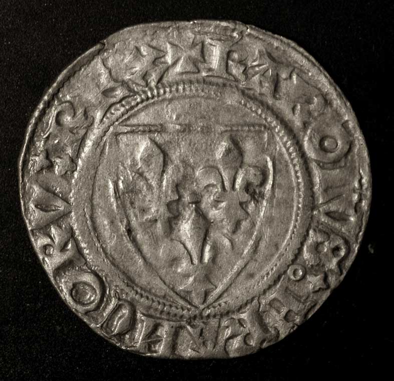 pièce de monnaie dite 'gros' du roi Charles VI