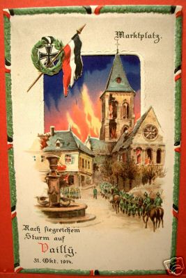 Carte postale allemande célébrant la victoire de Vailly 