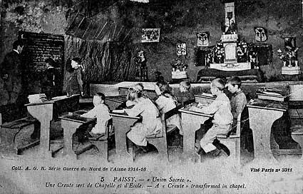 la grotte-chapelle et école de Paissy