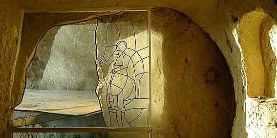 vitrail en cours de réalisation