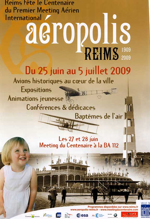 Affiche du programme Aéropolis à Reims en 2009