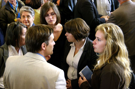 des élèves d'un cours de philosophie