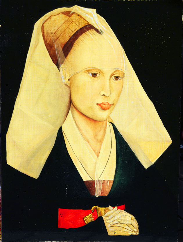 copie d'un portrait de femme de Rogier Van der Weyden