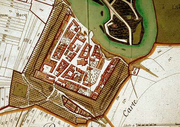 plan XVIIIe s. de Pontarcy