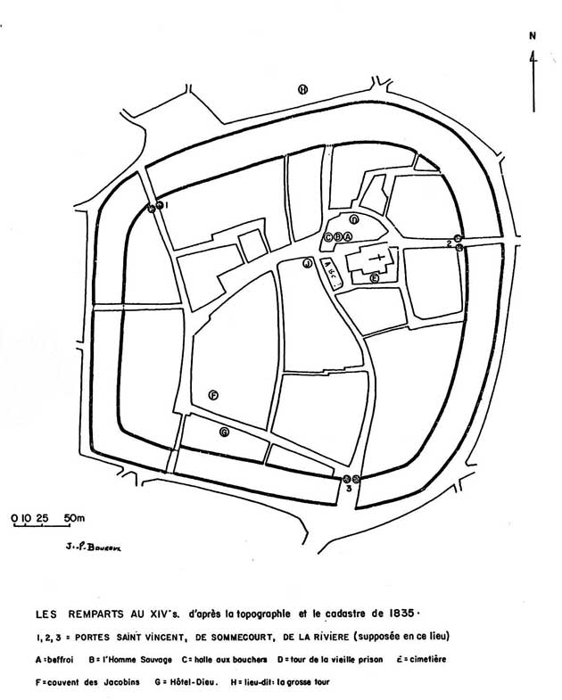 restitution du plan de Vailly au M.A.