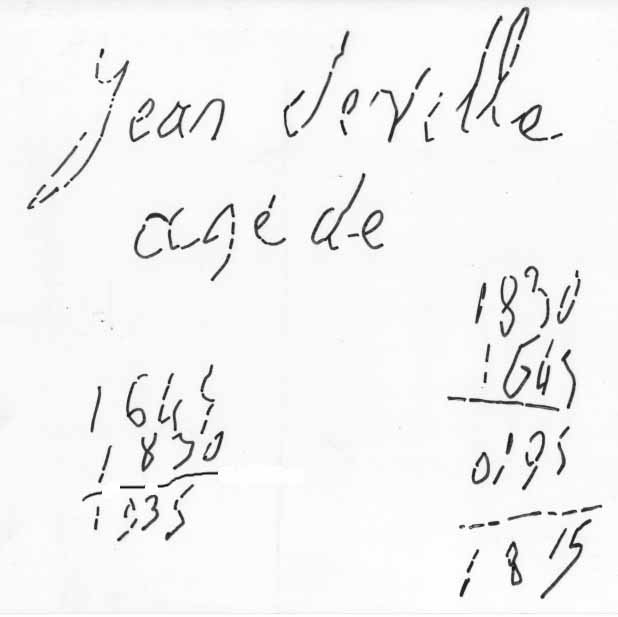 décompte pour Jean Ladeuille