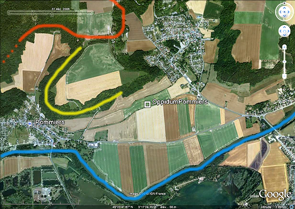 l'oppidum de Noviodunum à Pommiers