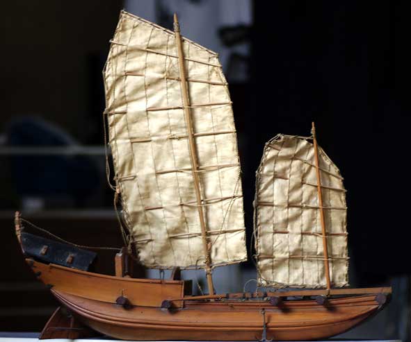 jonque tonkinoise, maquette du XIXe s. 