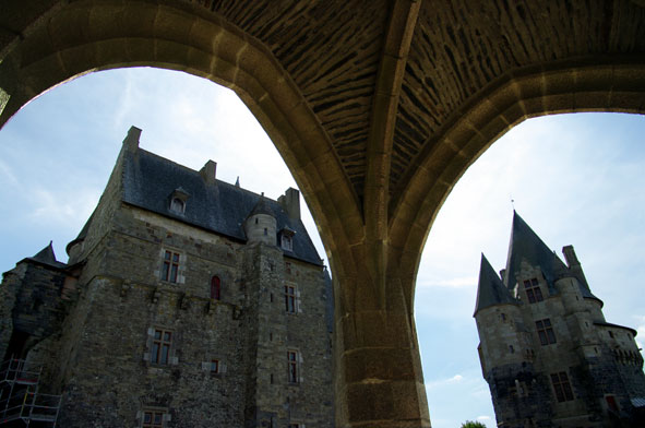 cour intérieure du château de Vitré