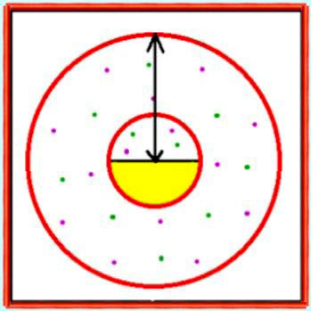 le mouvement s'est opéré et dessine des cercles