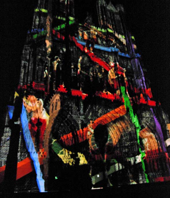 spectacle de lumière Reims 800 ans Notre-Dame