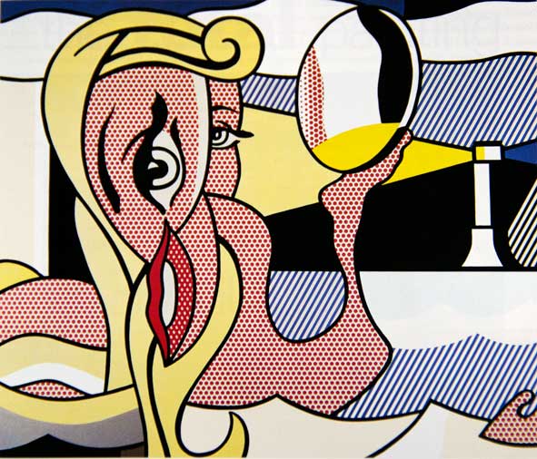 oups, j'en perds les sens ! Roy Lichtenstein, "swimming figure with mirror"