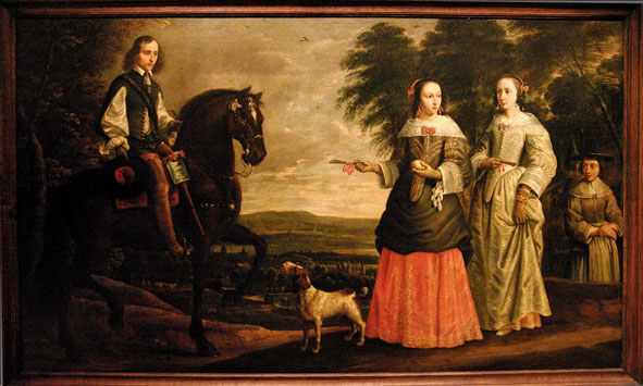 tableau 'la rencontre' par Thomas Wijck