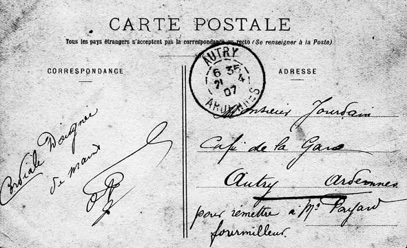 carte postale au fourmilleur