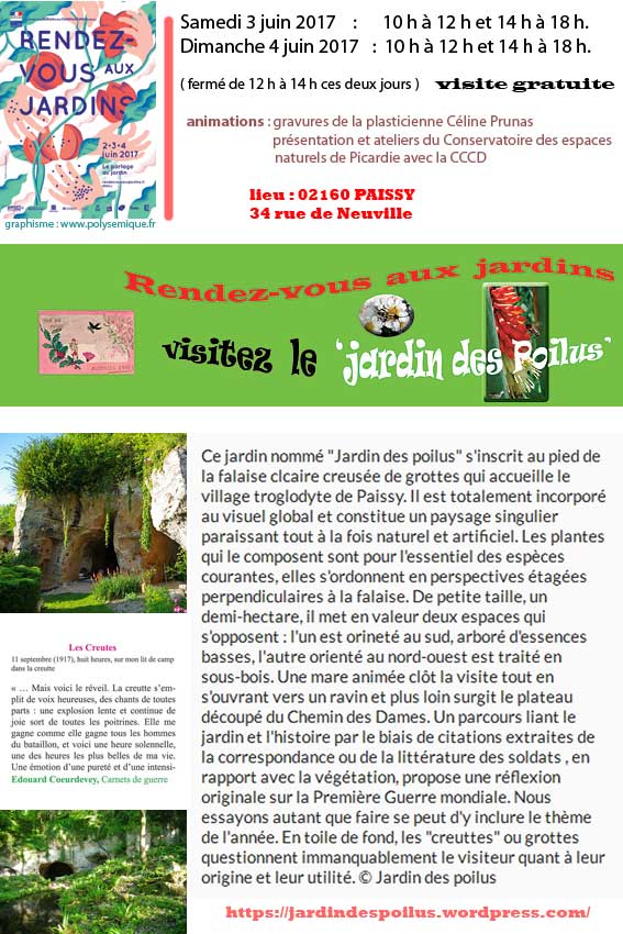 Jardin des Poilus à Paissy